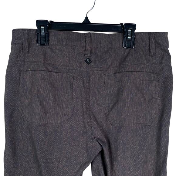 PrAna Tashia Brown Seaming Gorpcore Hiking Outdoors Skinny Pants SZ 4 - Picture 7 of 13